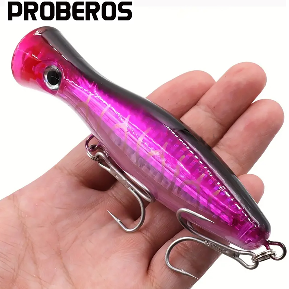 Fishing Lure Popper - طعم صيد صناعي صلب من PROBEROS،