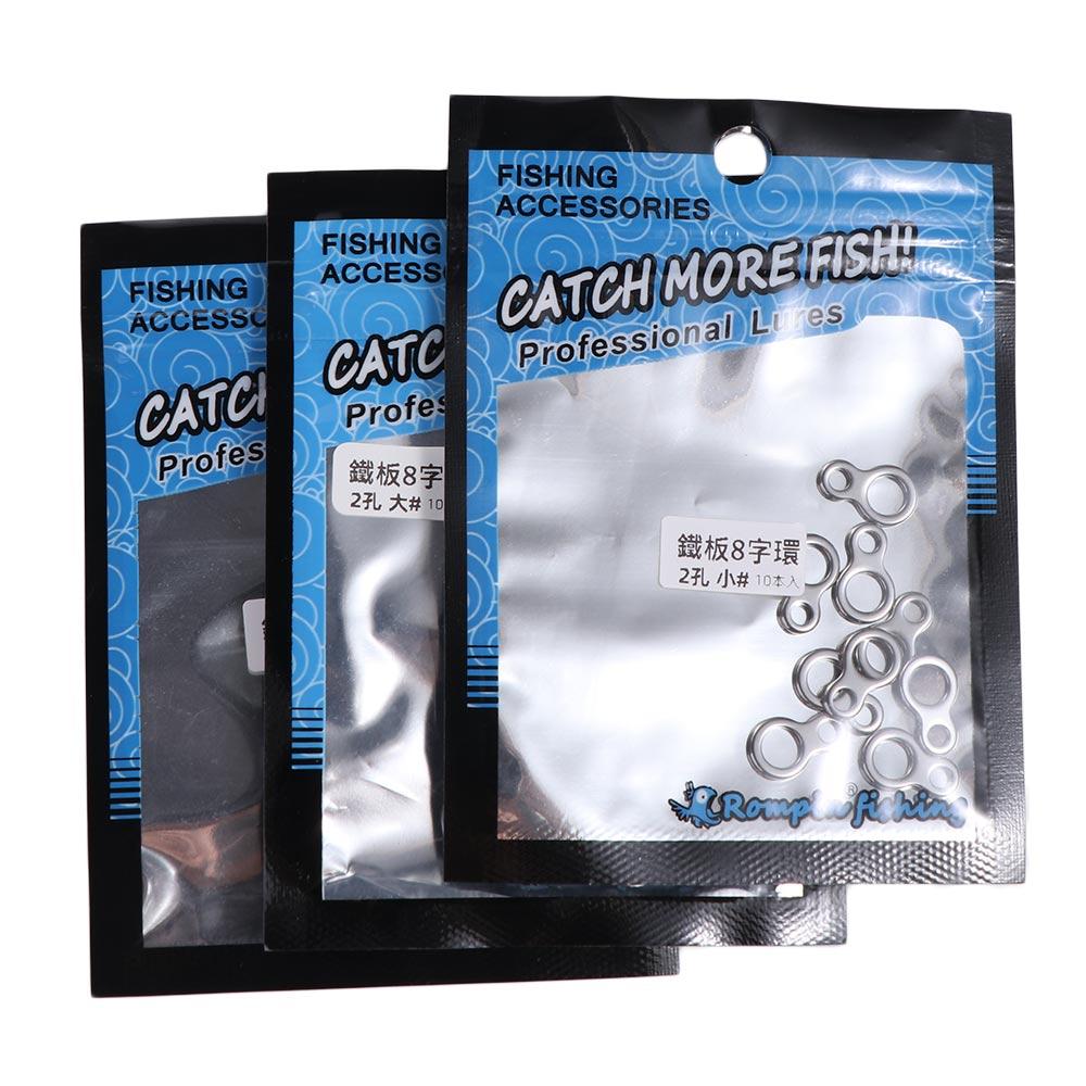 Fishing Lure Jig - 10 قطع حلقات صيد صلبة من