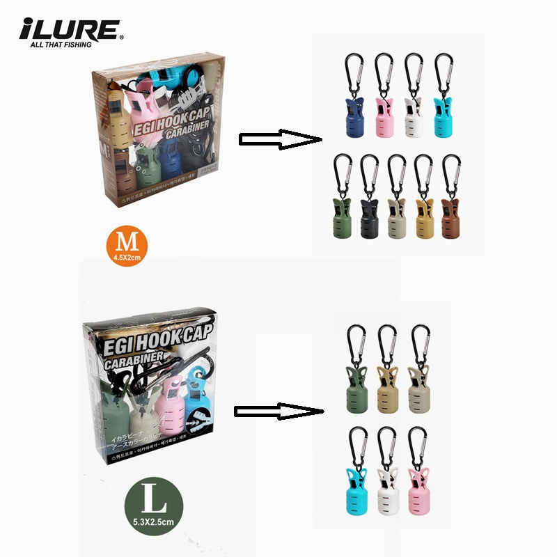 Fishing Lure Kit - مجموعة واقيات طُعم الحبار مقاس L+M،