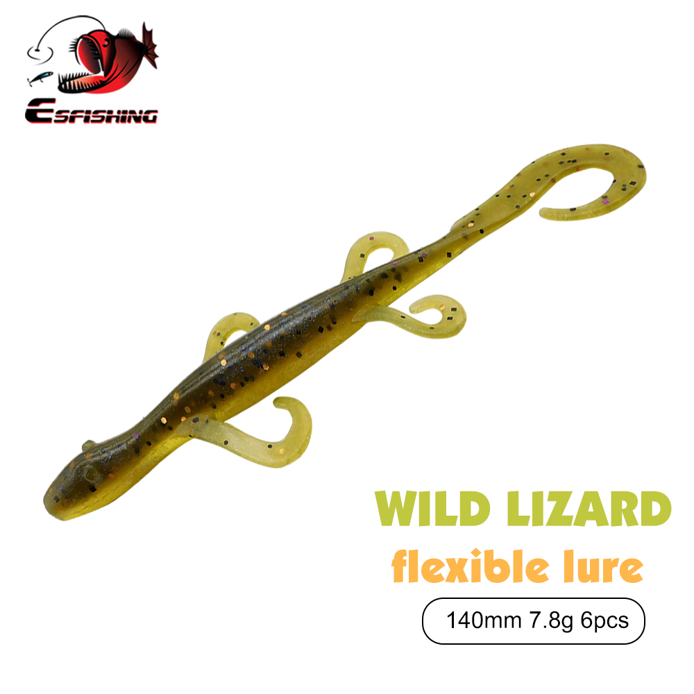 Fishing Lure Spinnerbait - طعوم صيد ESFISHING على شكل سحلية