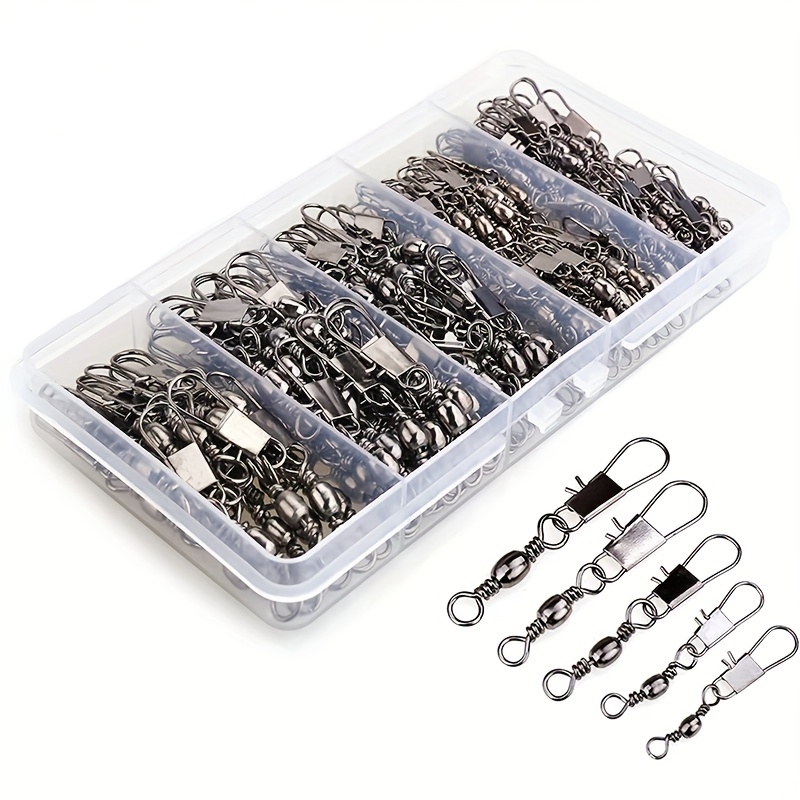 Fishing Lure Accessories - 50/200 قطعة من مشابك الصيد الدوارة،