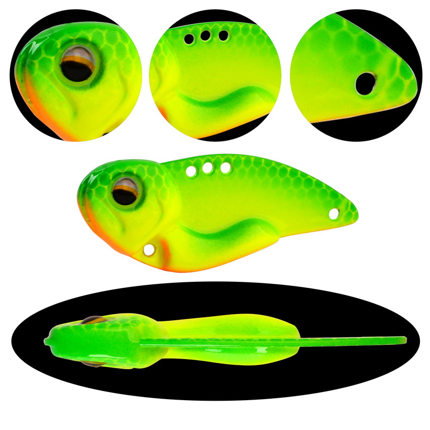 6 قطعة المعادن VIB الصيد السحر - مراجعة Fishing Lure Blade Bait وسعره