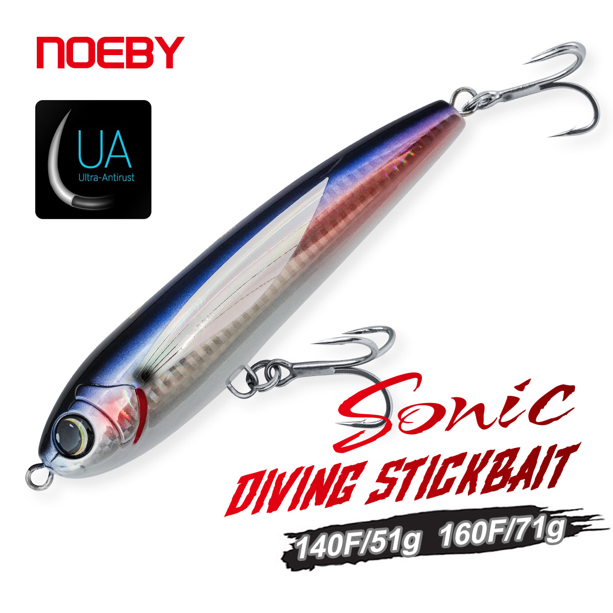 NOEBY طُعم صيد غوص ستيكبيت 140 - مراجعة Fishing Lure Buzzbait وسعره