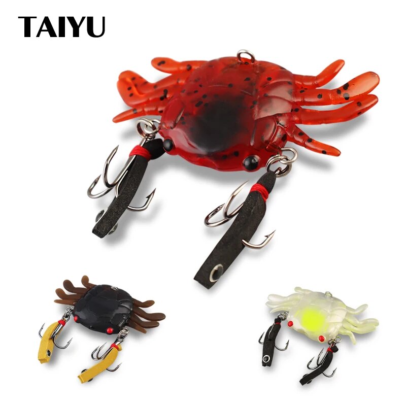 طعم صيد سمك السلطعون TAIYU-Bio - مراجعة Fishing Lure Soft Plastic وسعره