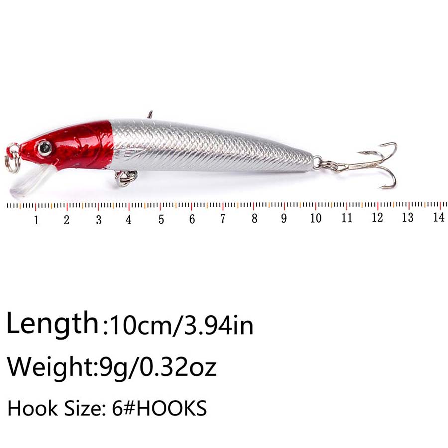 10 قطعة Jerkbait أسماك سويم سط - مراجعة Fishing Lure Crankbait وسعره