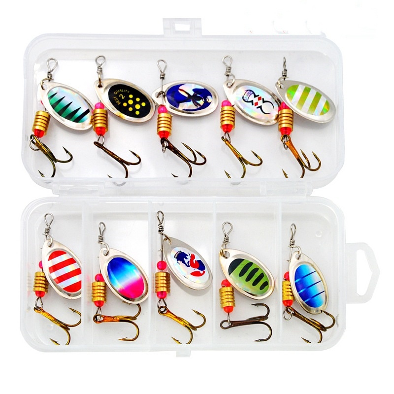 الصيد إغراء سبينر دوران ملاعق  - مراجعة Fishing Lure Spinnerbait وسعره
