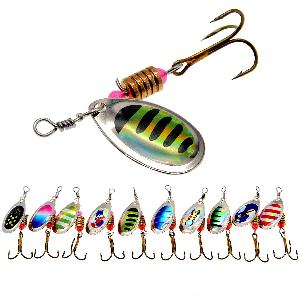 الصيد إغراء سبينر دوران ملاعق  - مراجعة Fishing Lure Spinnerbait وسعره