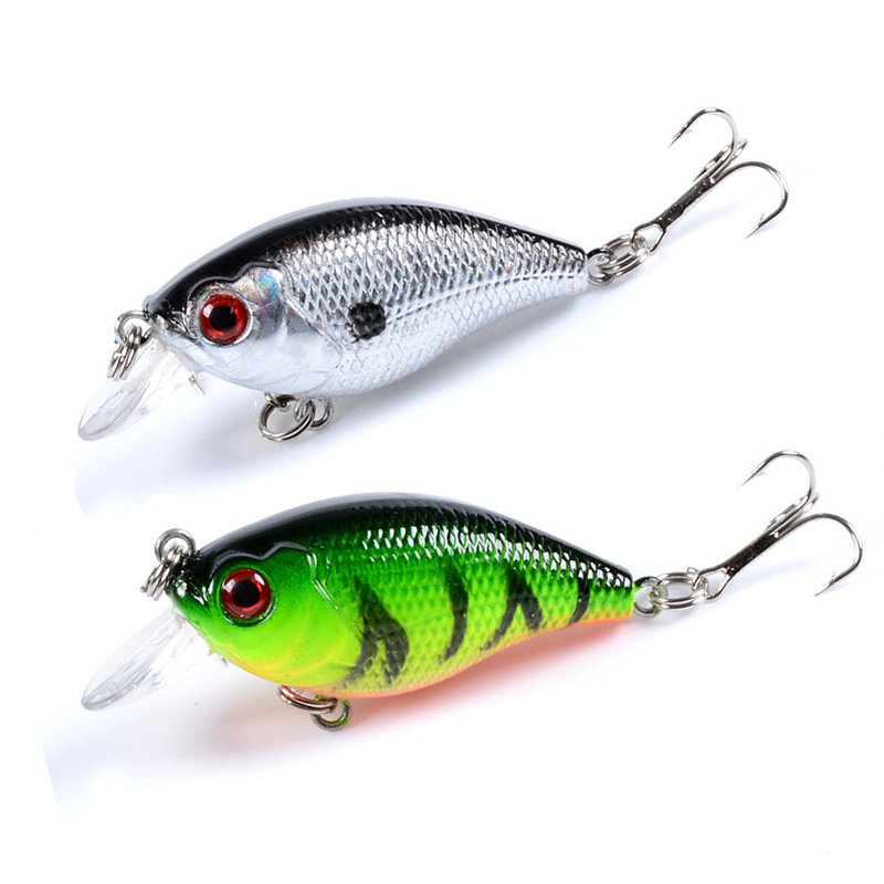 1 قطعة Wobblers جودة كرانكبيت  - مراجعة Fishing Lure Crankbait وسعره