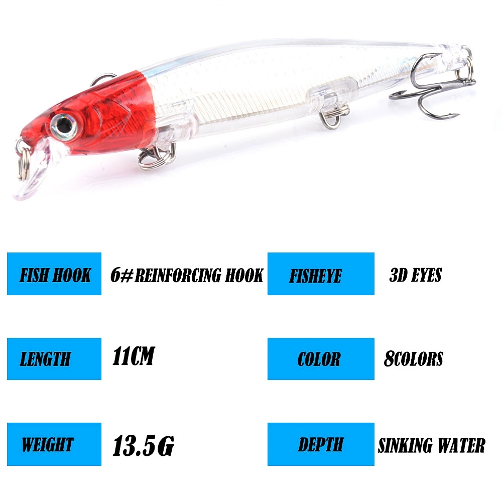 1 قطعة الليزر غرق أسماك الصيد  - مراجعة Fishing Lure Jerkbait وسعره