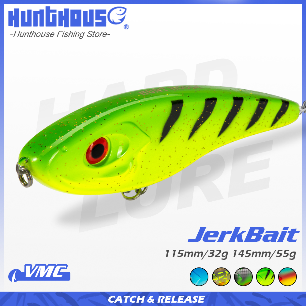 طعم صيد هنترهاوس جيركبيت موسكي - مراجعة Fishing Lure Jerkbait وسعره