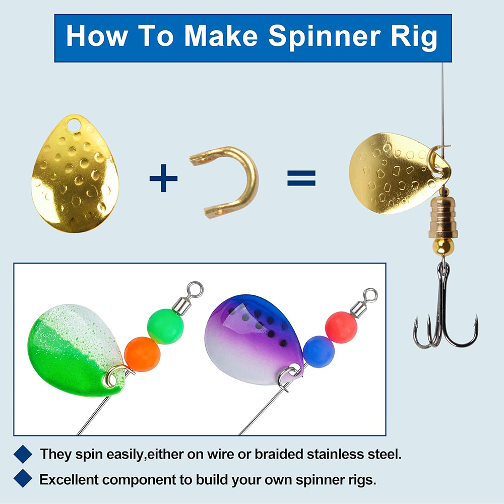 وصلات نحاسية دوارة على شكل حرف - مراجعة Fishing Lure Spinner وسعره
