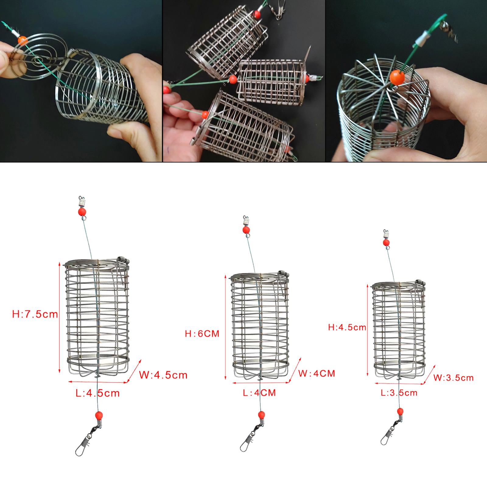 5x الصلبة الصيد المغذية قفص فخ - مراجعة Fishing Lure Box وسعره