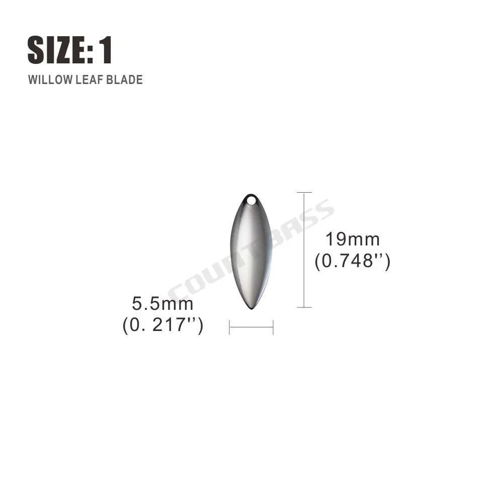 Countbass 50 قطعة حجم 1-6 الني - مراجعة Fishing Lure Spinnerbait وسعره