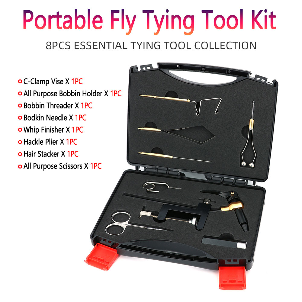 طقم أدوات صيد بالذباب من 8 قطع - مراجعة Fishing Lure Making Kit وسعره