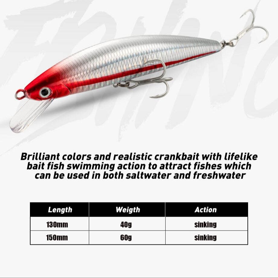 طعم صيد يغرق أسماك البلمة 13 5 - مراجعة Fishing Lure Crankbait وسعره