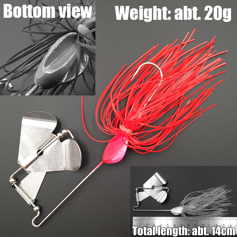 Wusanban Lunker Spinner الطعوم - مراجعة Fishing Lure Blade Bait وسعره