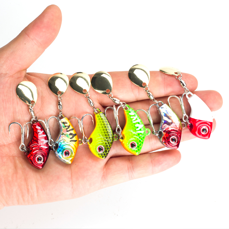6 قطع طُعم صيد معدني دوار غاطس - مراجعة Fishing Lure Spinnerbait وسعره