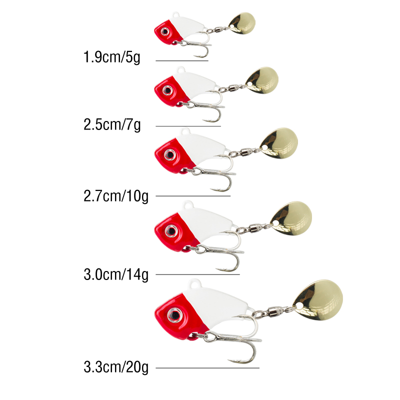 6 قطع طُعم صيد معدني دوار غاطس - مراجعة Fishing Lure Spinnerbait وسعره