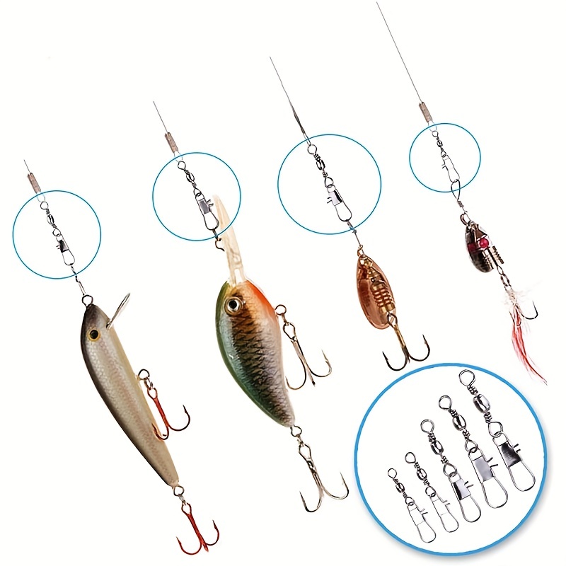 50/200 قطعة من مشابك الصيد الد - مراجعة Fishing Lure Accessories وسعره
